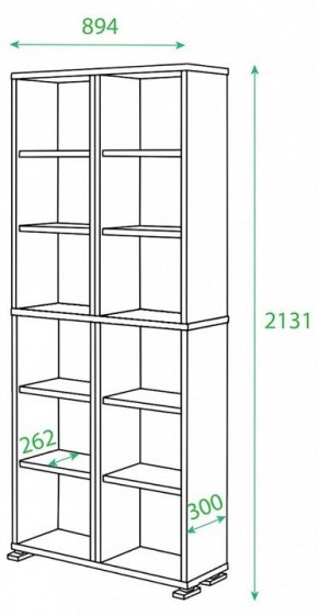Стеллаж Домино ПУ-30-1 в Казани - kazan.mebel24.online | фото 2