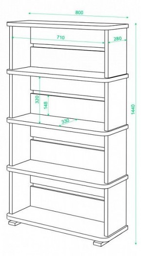 Стеллаж Домино СБ-25/4 в Казани - kazan.mebel24.online | фото 3