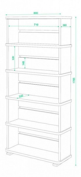 Стеллаж Домино СБ-25/5 в Казани - kazan.mebel24.online | фото 2