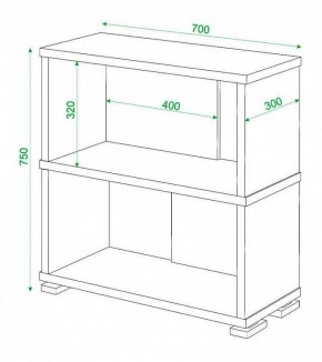 Стеллаж книжный Домино СБ-10_2 в Казани - kazan.mebel24.online | фото 3