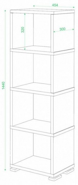 Стеллаж-колонка Домино СБ-15/4 в Казани - kazan.mebel24.online | фото 3