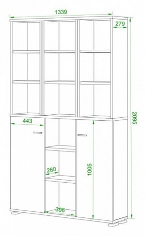 Стеллаж комбинированный Домино ПУ-40-6 в Казани - kazan.mebel24.online | фото 2