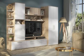 Стенка Денвер (СТЛ.151.01) Дуб сонома/Белый в Казани - kazan.mebel24.online | фото 3