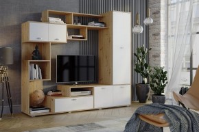 Стенка Диско (СТЛ.150.01) Дуб дикий/Белый в Казани - kazan.mebel24.online | фото 3