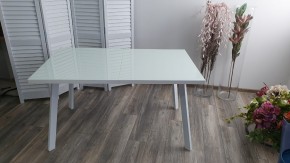 Стол ФИН 140 Белый, стекло/ Белый каркас М-City в Казани - kazan.mebel24.online | фото 9