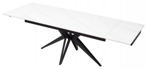 Стол FORIO 160 MATT WHITE MARBLE SOLID CERAMIC / BLACK, ®DISAUR в Казани - kazan.mebel24.online | фото 6