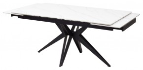 Стол FORIO 160 MATT WHITE MARBLE SOLID CERAMIC / BLACK, ®DISAUR в Казани - kazan.mebel24.online | фото 7