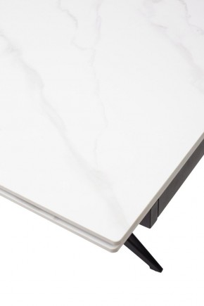 Стол FORIO 160 MATT WHITE MARBLE SOLID CERAMIC / BLACK, ®DISAUR в Казани - kazan.mebel24.online | фото 9