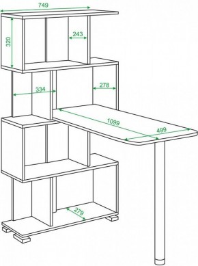 Стол компьютерный Домино нельсон СЛ-5-4СТ в Казани - kazan.mebel24.online | фото 2