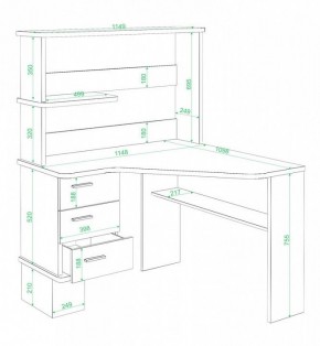 Стол компьютерный Домино СД-45 в Казани - kazan.mebel24.online | фото 2