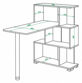 Стол компьютерный Домино СЛ-5-3СТ в Казани - kazan.mebel24.online | фото 2