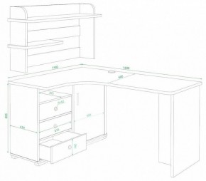 Стол компьютерный Домино СР-145 в Казани - kazan.mebel24.online | фото 2