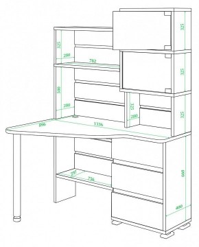 Стол компьютерный Домино СР-322 в Казани - kazan.mebel24.online | фото 2