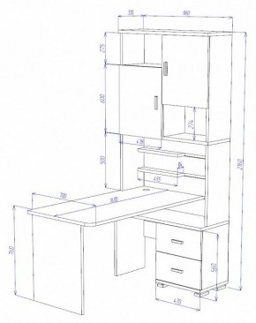 Стол компьютерный Домино СР-720/140 в Казани - kazan.mebel24.online | фото 2