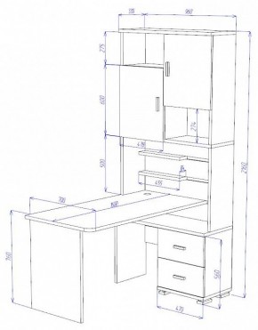 Стол компьютерный Домино СР-720/160 в Казани - kazan.mebel24.online | фото 2