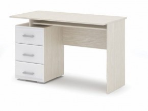Стол компьютерный Симба Дуб белфорт-Белый глянец в Казани - kazan.mebel24.online | фото 1