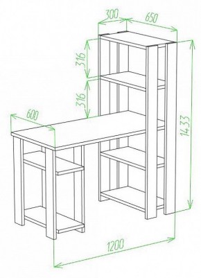 Стол компьютерный Slim СТН-145/120 в Казани - kazan.mebel24.online | фото 2