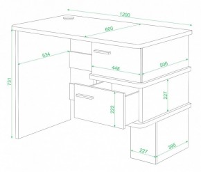 Стол письменный Домино СД-15 в Казани - kazan.mebel24.online | фото 2