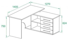 Стол письменный КСТ-109П в Казани - kazan.mebel24.online | фото 3