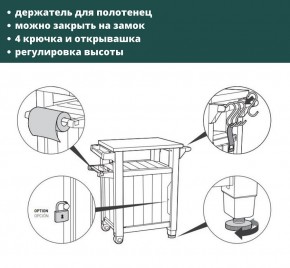 Столик для барбекю 105л (Unity 105L) графит в Казани - kazan.mebel24.online | фото 5