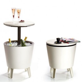 Столик-холодильник COOL BAR крем-шоколад в Казани - kazan.mebel24.online | фото 1