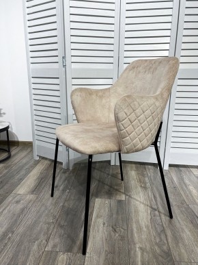 Стул AMARETTO VBP206 античный светло-бежевый, велюр без пальчикового эффекта /черный каркас, М-City в Казани - kazan.mebel24.online | фото 7