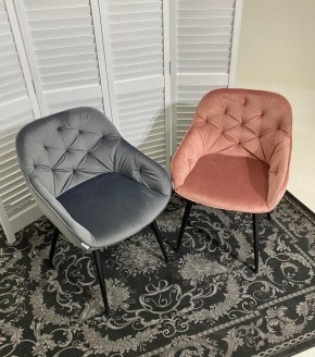 Стул BREEZE BLUVEL-14 GREY, велюр / черный каркас М-City в Казани - kazan.mebel24.online | фото 3
