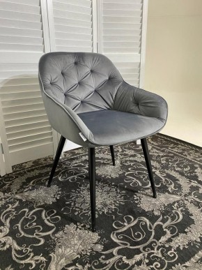 Стул BREEZE BLUVEL-14 GREY, велюр / черный каркас М-City в Казани - kazan.mebel24.online | фото 6