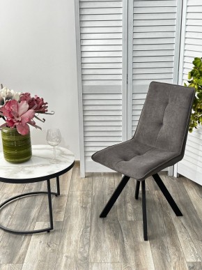 Стул BRONX, 360 град. поворот. B28 Темно-серый, велюр / черный каркас, М-City в Казани - kazan.mebel24.online | фото 4