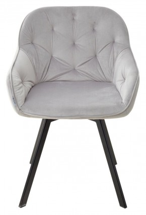 Стул GALE 360 град. поворот. BLUVEL-03 LIGHT GREY, велюр/ черный каркас, М-City в Казани - kazan.mebel24.online | фото 3