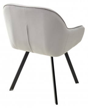 Стул GALE 360 град. поворот. BLUVEL-03 LIGHT GREY, велюр/ черный каркас, М-City в Казани - kazan.mebel24.online | фото 4