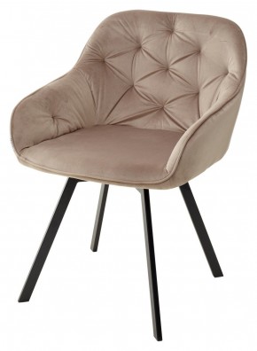 Стул GALE 360 град. поворот. BLUVEL-40 BEIGE, велюр/ черный каркас, М-City в Казани - kazan.mebel24.online | фото 1