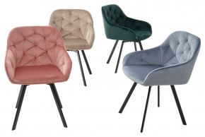 Стул GALE 360 град. поворот. BLUVEL-40 BEIGE, велюр/ черный каркас, М-City в Казани - kazan.mebel24.online | фото 3
