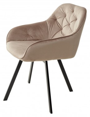 Стул GALE 360 град. поворот. BLUVEL-40 BEIGE, велюр/ черный каркас, М-City в Казани - kazan.mebel24.online | фото 5