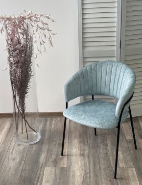 Стул ГЕММА, цвет RAIN 7 breeze, велюр / черный каркас М-City в Казани - kazan.mebel24.online | фото 4