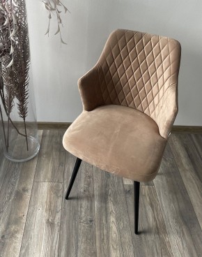 Стул HERMAN 360 град. БЕЖЕВЫЙ #5, велюр / черный каркас М-City в Казани - kazan.mebel24.online | фото 2