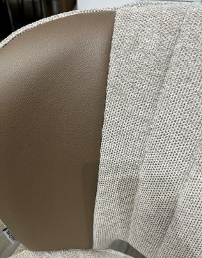 Стул HERMES WZ2042-02 светло-бежевый фактурный велюр/ HK017-31 серо-коричневый PU, М-City в Казани - kazan.mebel24.online | фото 2