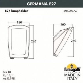 Светильник на штанге Fumagalli Germana 2N1.000.000.AYF1R в Казани - kazan.mebel24.online | фото 3