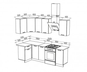 ТЕХНО Кухонный гарнитур угловой 1,8х1,1 м Компоновка №6 в Казани - kazan.mebel24.online | фото 4