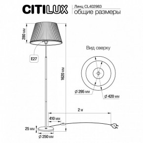 Торшер Citilux Линц CL402983 в Казани - kazan.mebel24.online | фото 4