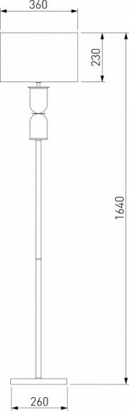 Торшер Eurosvet Caprera 01154/1 никель в Казани - kazan.mebel24.online | фото 2