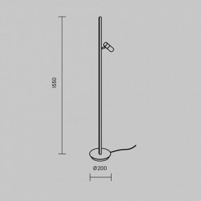 Торшер Maytoni Thin MOD395FL-L28BS3K в Казани - kazan.mebel24.online | фото 4