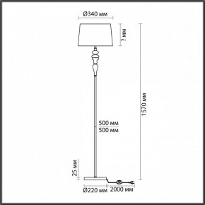 Торшер Odeon Light Homi 5040/1F в Казани - kazan.mebel24.online | фото 4