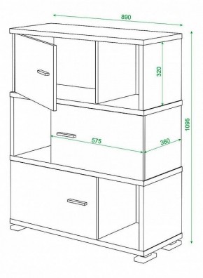 Тумба комбинированная Домино СБ-30/3 в Казани - kazan.mebel24.online | фото 3