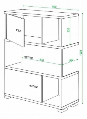 Тумба комбинированная Домино СБ-30/3 в Казани - kazan.mebel24.online | фото 3