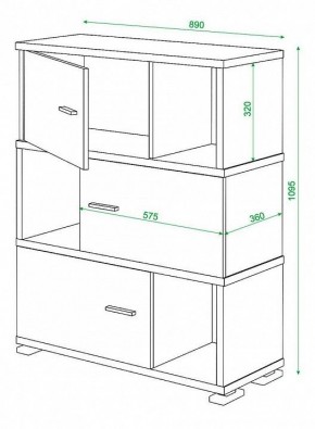 Тумба комбинированная Домино СБ-30/3 в Казани - kazan.mebel24.online | фото 3