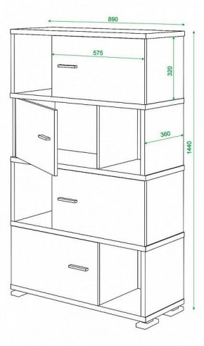 Тумба комбинированная Домино СБ-30/4 в Казани - kazan.mebel24.online | фото 3