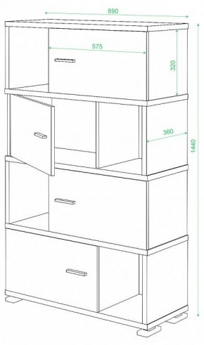 Тумба комбинированная Домино СБ-30/4 в Казани - kazan.mebel24.online | фото 3