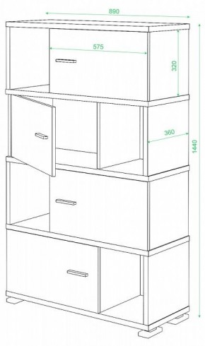 Тумба комбинированная СБ-30/4 в Казани - kazan.mebel24.online | фото 2