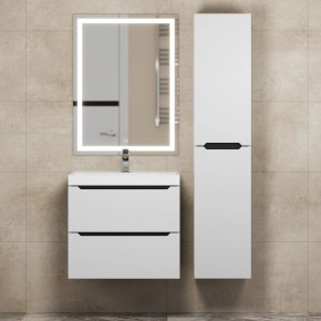 Тумба под раковину Uperwood Tanos 60 см, подвесная, белая/графит в Казани - kazan.mebel24.online | фото 13